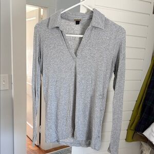 Magaschoni Light Gray Button Down Shirt